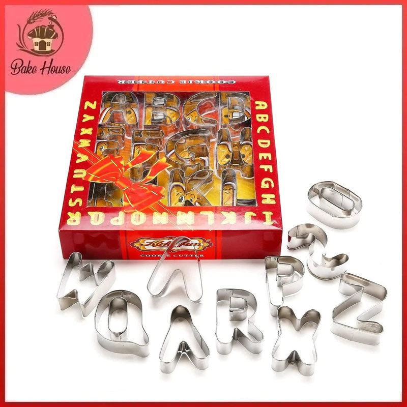 Large Size Stainless Steel Alphabets 26Pcs Gift Box