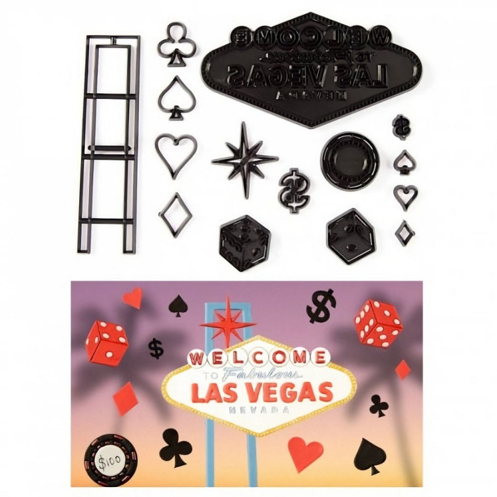 Las Vegas Fondant Cutter Set Plastic
