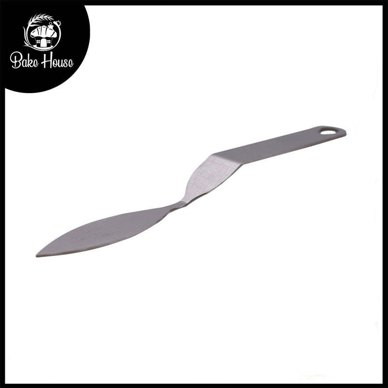 Leaf Chocolate Spatula Stainless Steel Design 03