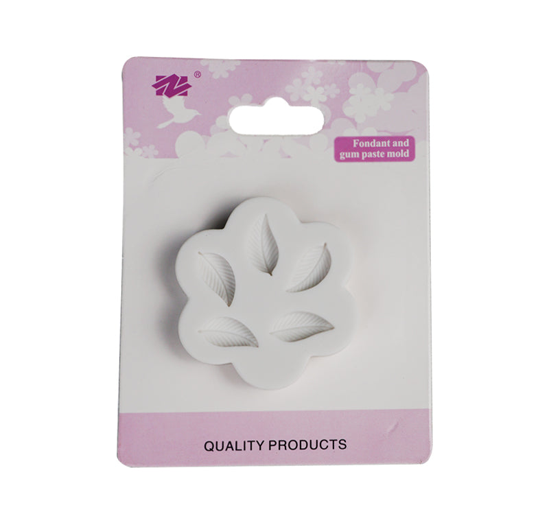 Leaves Silicone Fondant & Chocolate Mold 5 Cavity