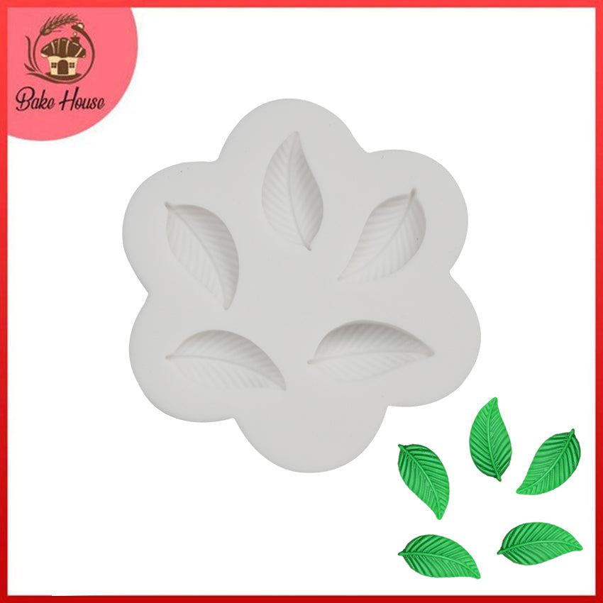 Leaves Silicone Fondant & Chocolate Mold 5 Cavity