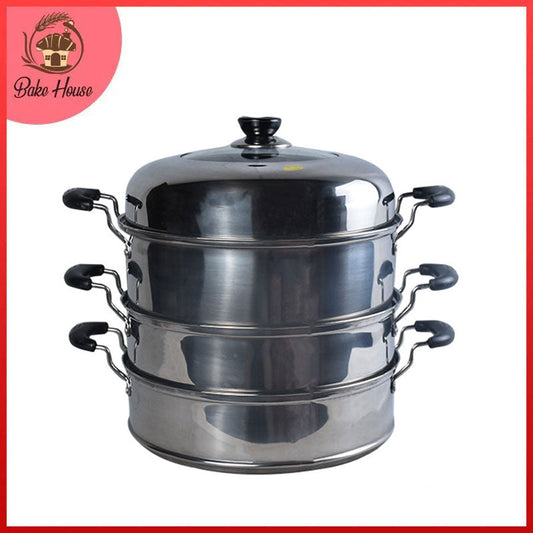 Liantong Stainless Steel 3 Layers Steam Pot 34cm