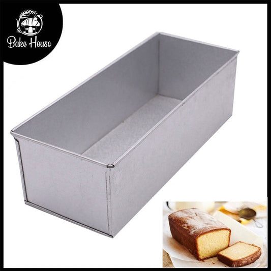 Loaf Cake Baking Mold Silver 10 Inch