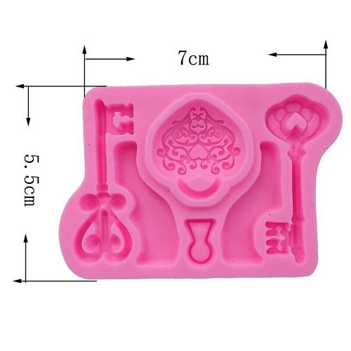 Lock Keys Silicone Fondant Cake Mold