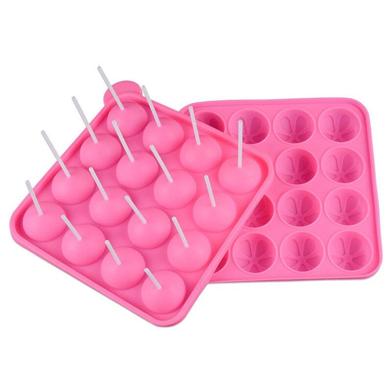 Lollipop Mold Silicone 16 Cavity