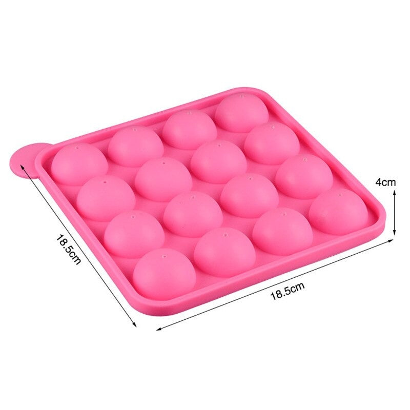 Lollipop Mold Silicone 16 Cavity