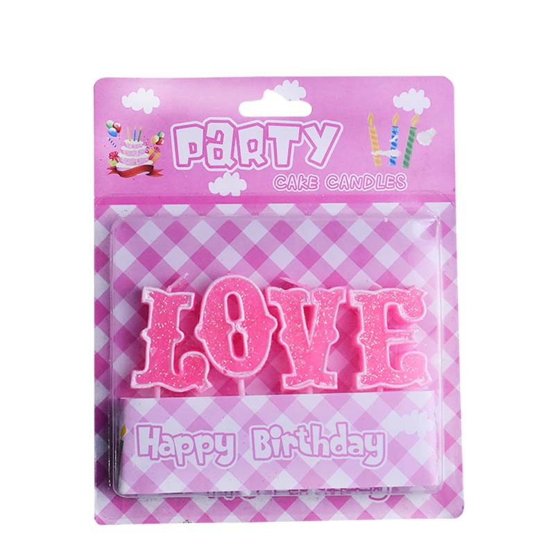 Love Cake Candles (Pink)