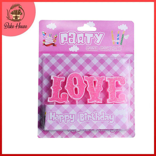 Love Cake Candles (Pink)