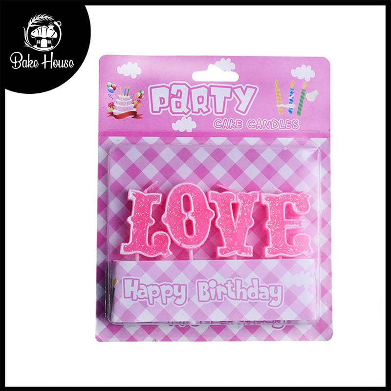 Love Cake Candles (Pink)