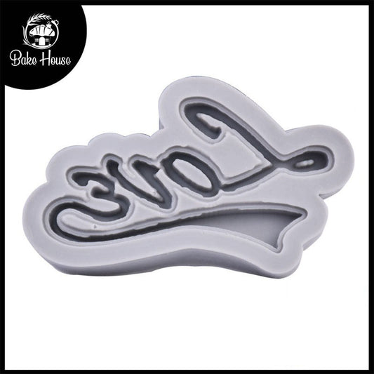 Love Stylish Writing Style Silicone Chocolate & Fondant mold