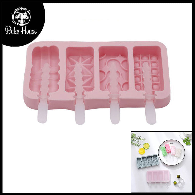 Love & Multi Designs Mini Popsicle Mold 4 Cavity