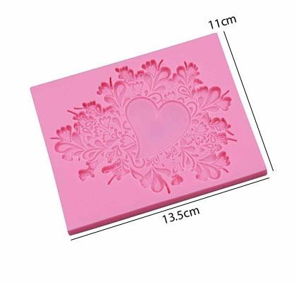 Loving Heart Flower Silicone Fondant & Chocolate Mold