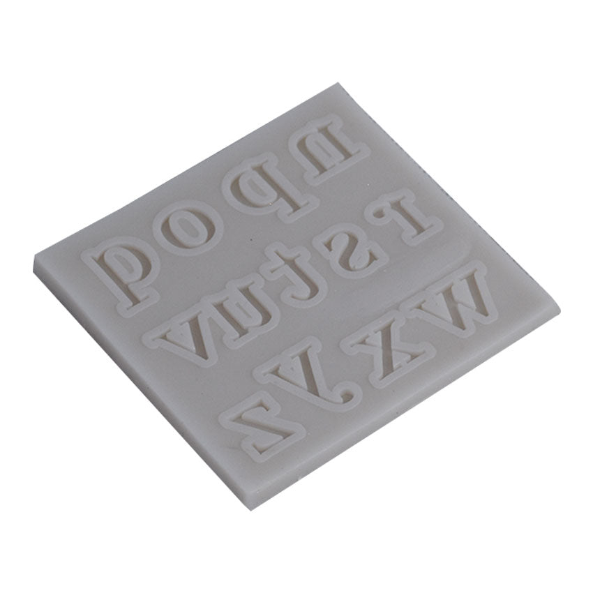 Lowercase Alphabets (N to Z) Letters Silicone Fondant Mold 13 Cavity