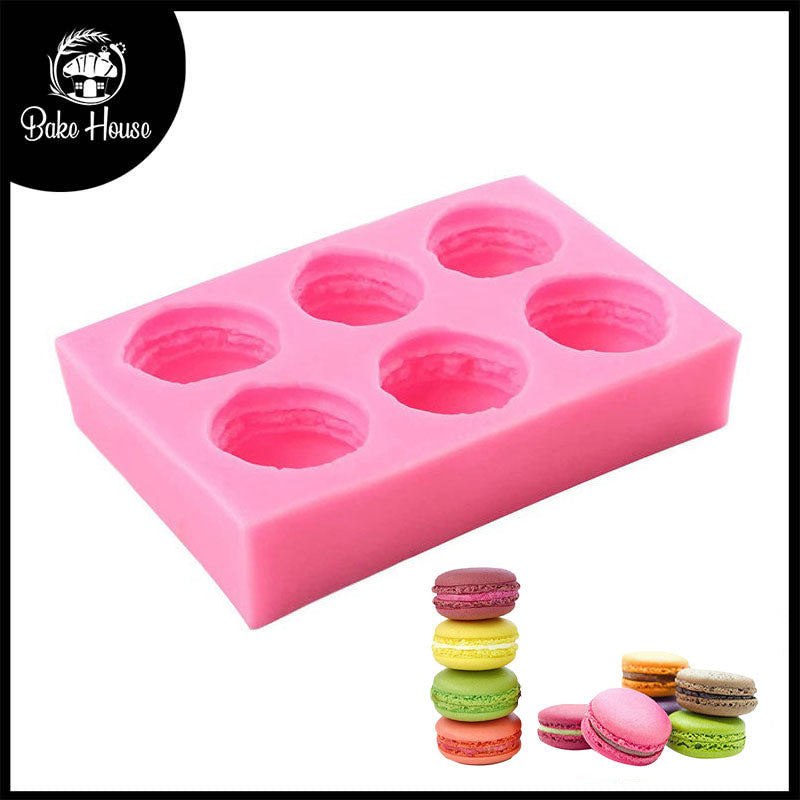 Macaron Silicone Fondant Mold 6 Cavity