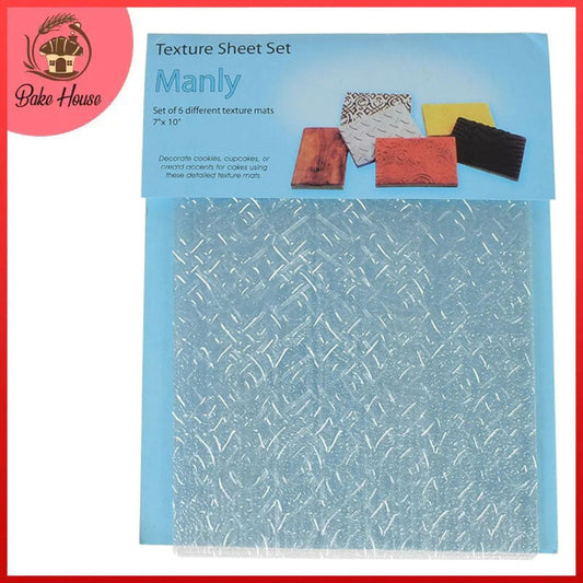 Manly Chocolate Texture Sheet Plastic 6Pcs Set