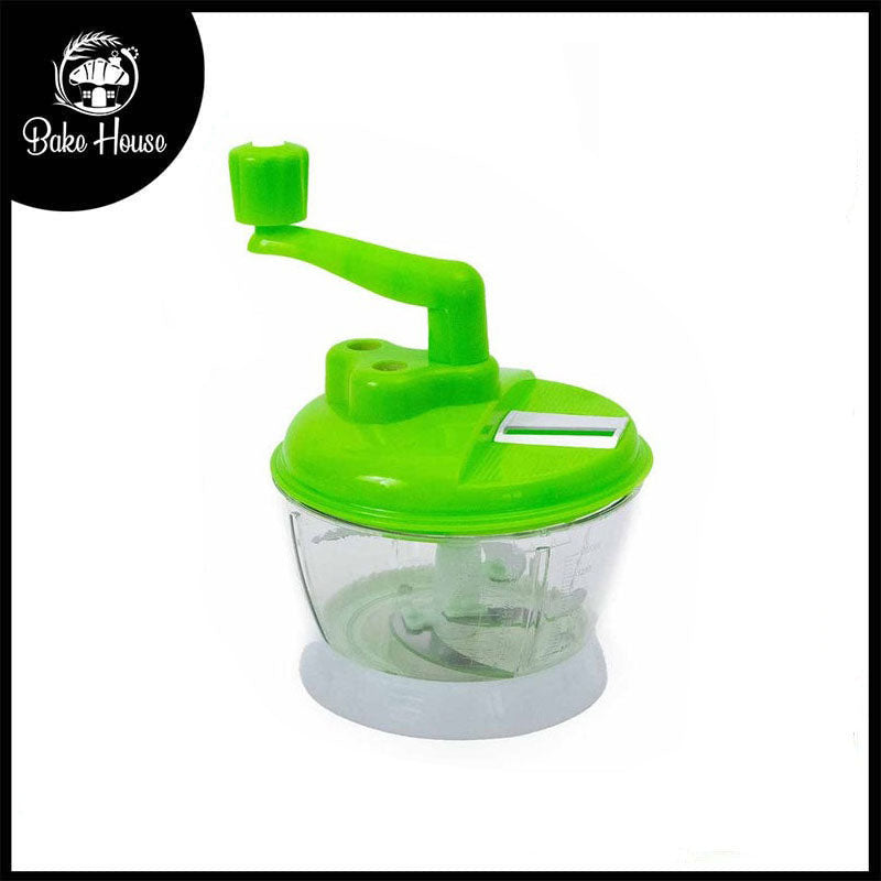 Manual Vegetable Chopper with Julienne & Slicer Blades