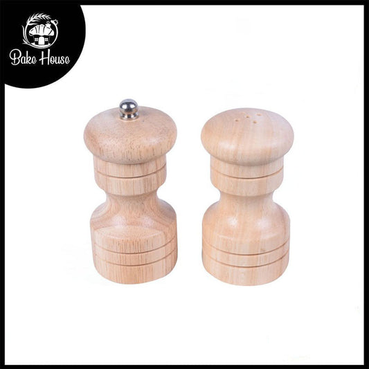 Manual Wooden Pepper Salt Grinder And Shaker 2 Pcs Set