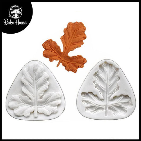 Maple Leaf Silicone Fondant Mold 2Pcs Set