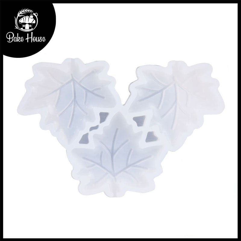 Maple Leaf Silicone Lollipop Mold 3 Cavity