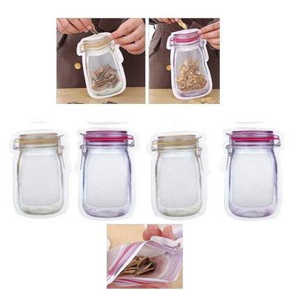 Mason Jar Style Bags 4 pcs Set