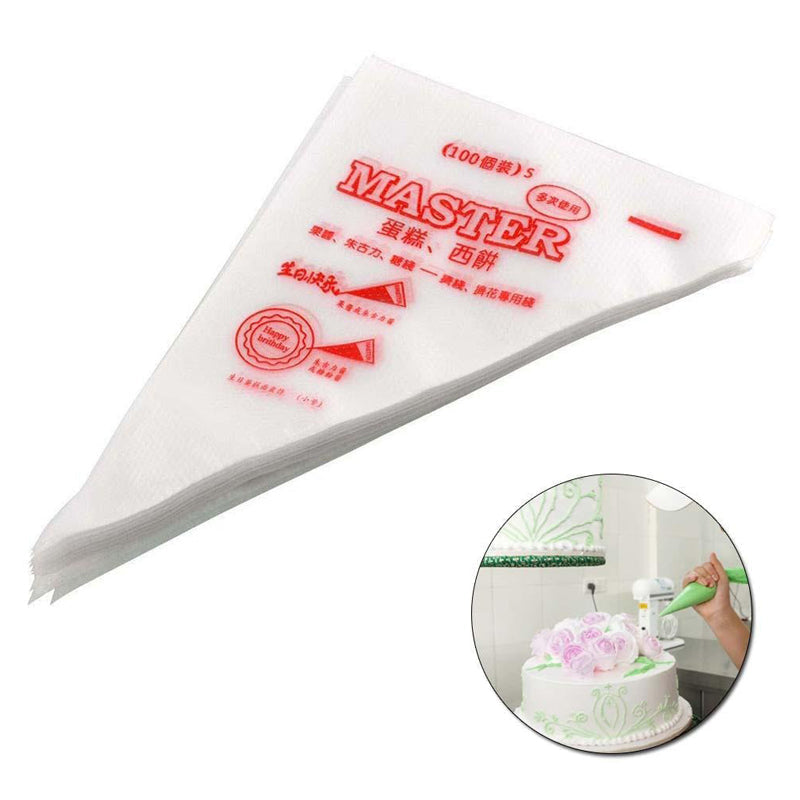 Master Disposable Piping Bags 100Pcs Pack 12 Inch
