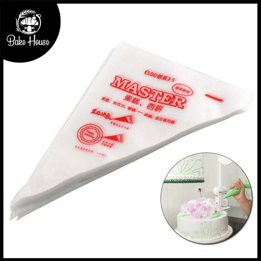 Master Disposable Piping Bags 100Pcs Pack 12 Inch