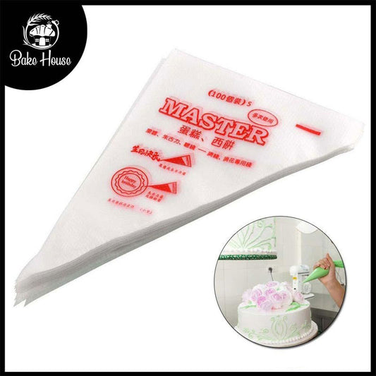 Master Disposable Piping Bags 100Pcs Pack 14 Inch