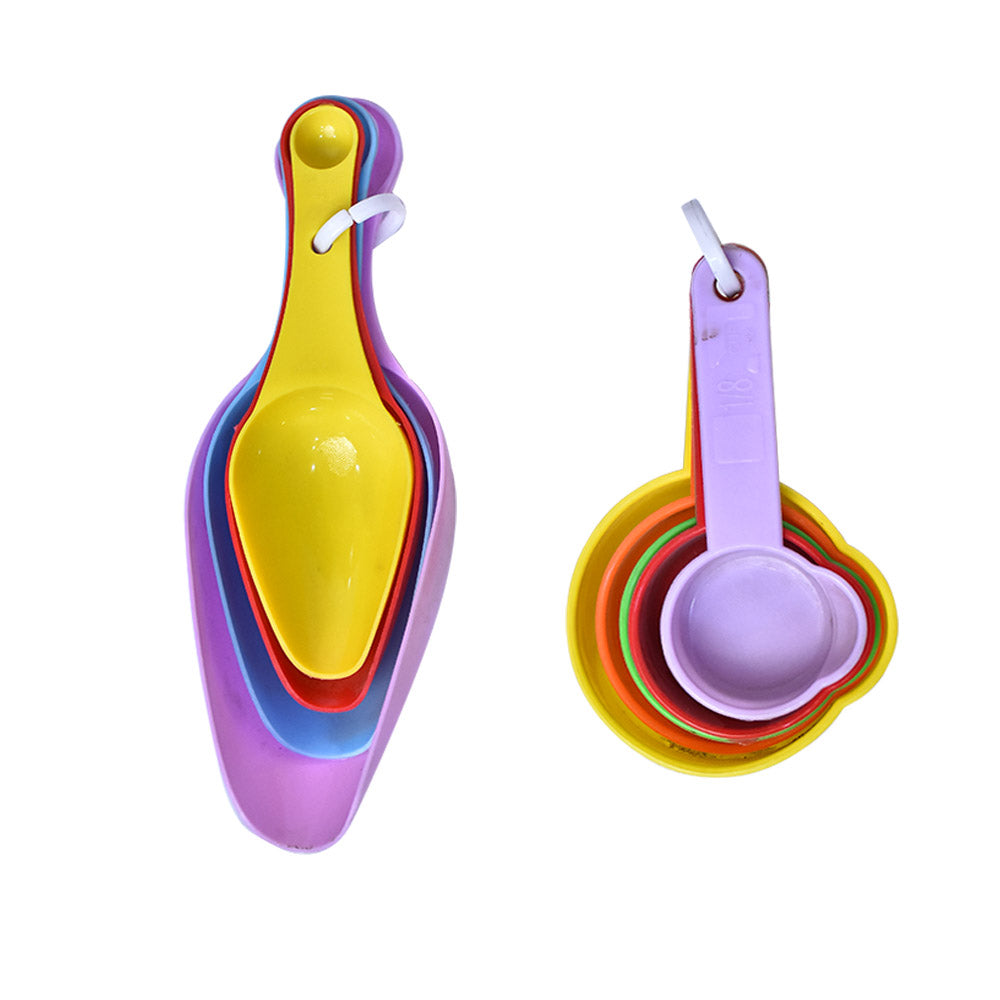 Measuring Spoon 9Pcs Set Plastic Colorful