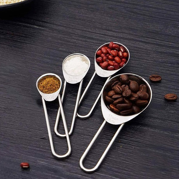 Stainless Steel Measuring Spoon 4Pcs Set
