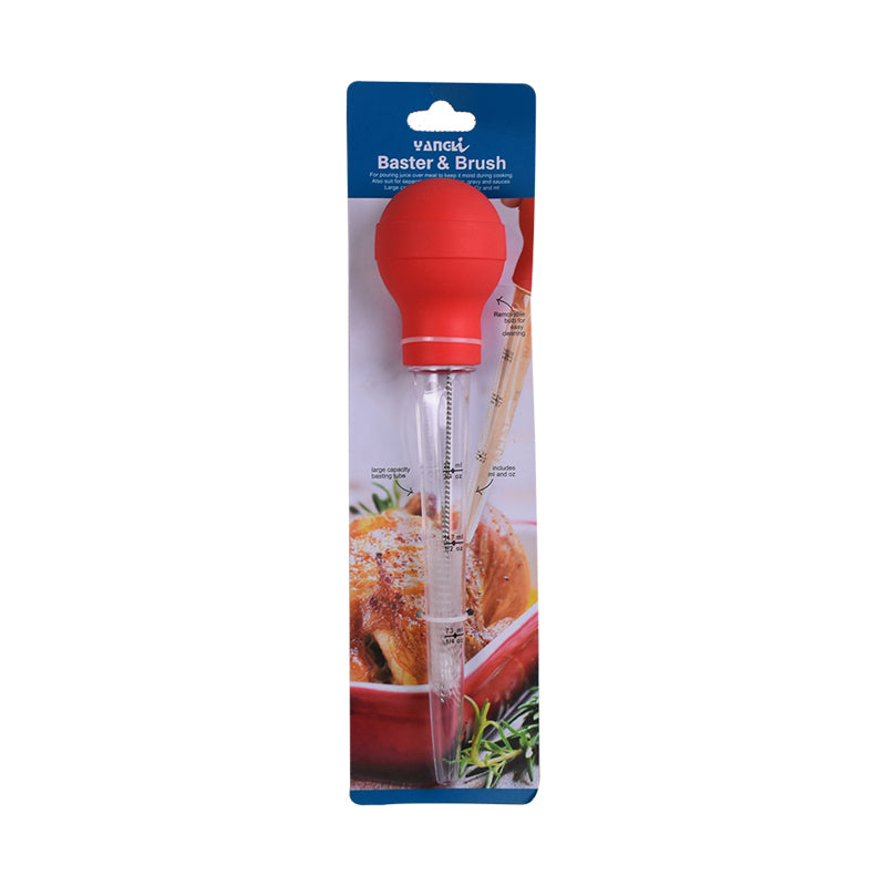 Meat Basting Tube With Cleaning Brush