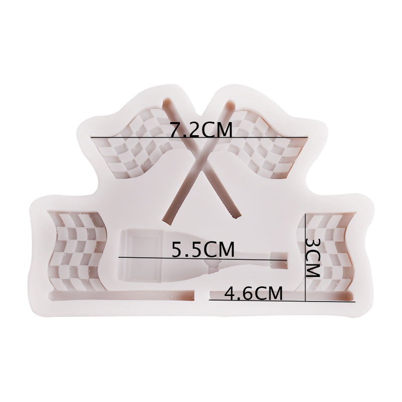 Medals Trophy Flag Silicone Fondant Mold