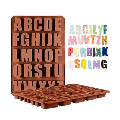 Medium Size Uppercase Alphabet Silicone Chocolate Mold A To Z