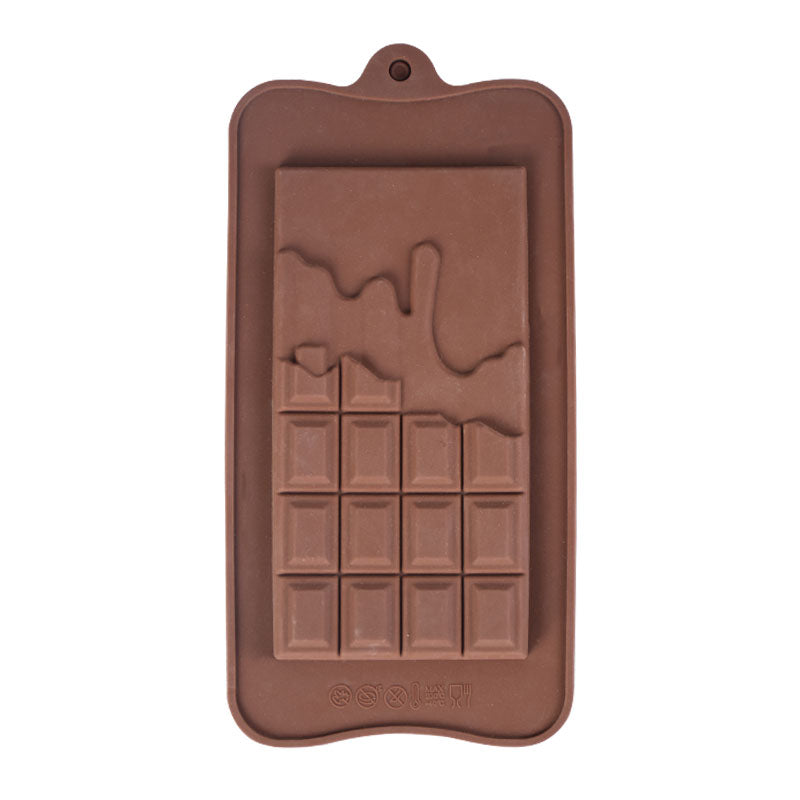 Melted Chocolate Bar Silicone Mold