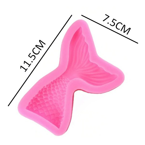 Mermaid Fish Tail Silicone Fondant Mold Large Size