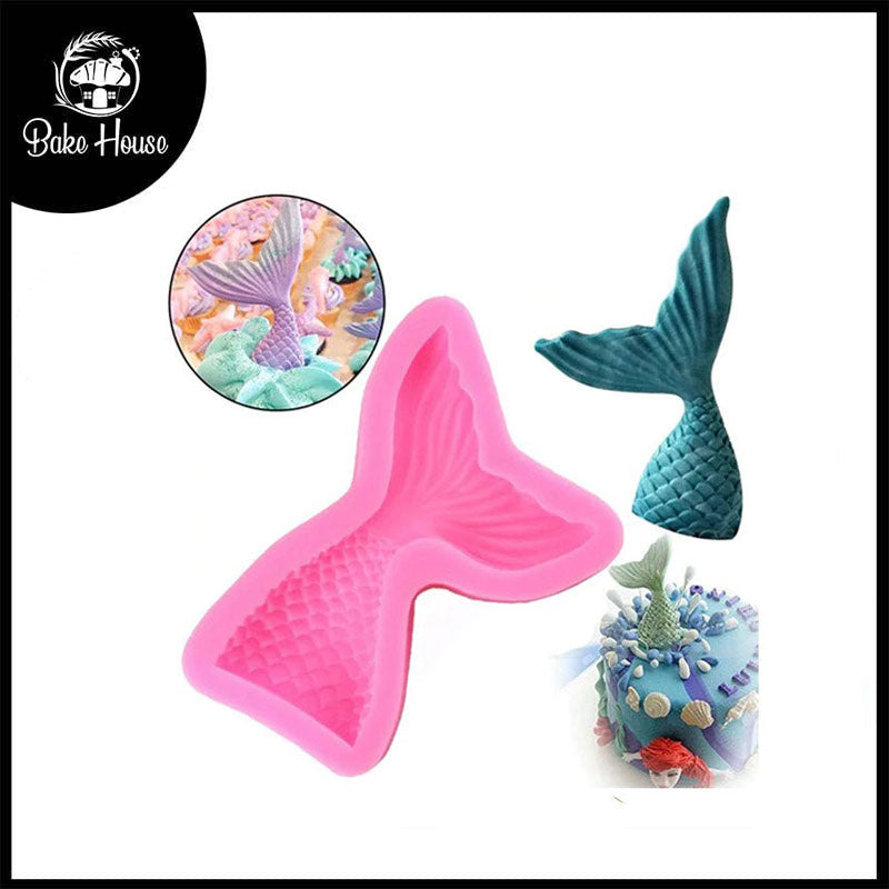 Mermaid Fish Tail Silicone Fondant Mold Large Size