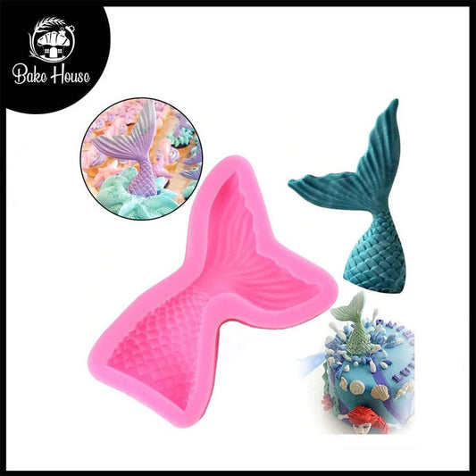 Mermaid Fish Tail Silicone Fondant Mold Medium Size