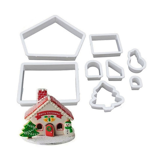 Merry Christmas Multi Cutter 8Pcs Set Plastic