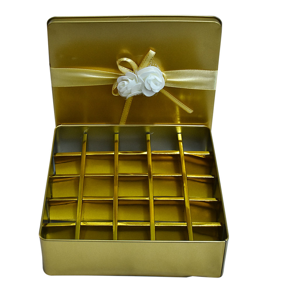 Metal Gift Box Golden