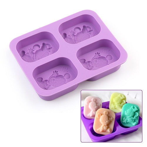 Mickey Mouse Baking & Soap Mold 4 Cavity