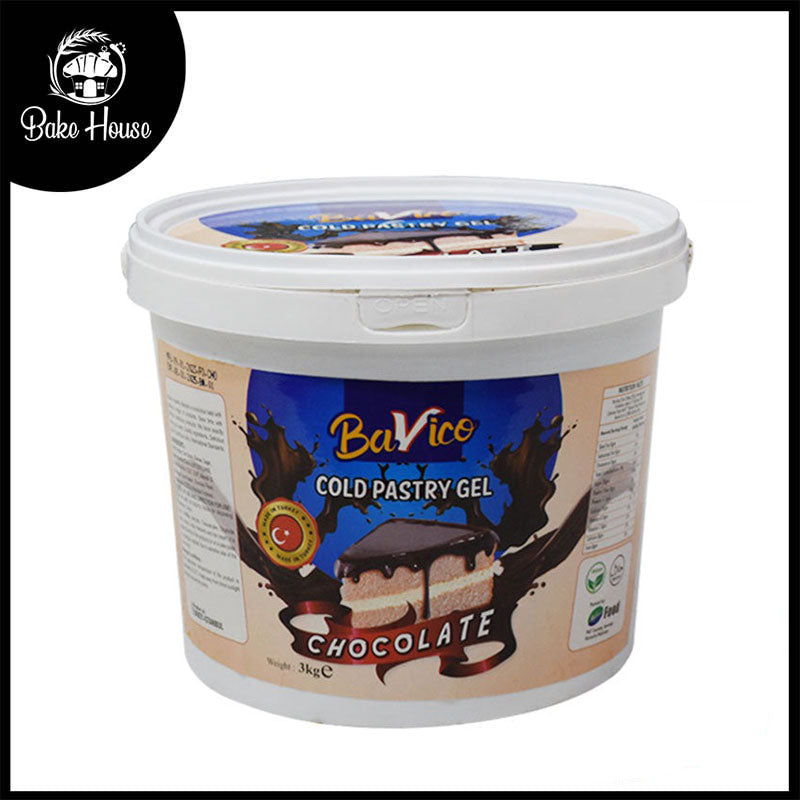 Milkyz Food Bavico Chocolate Cold Pastry Gel 3kg Bucket