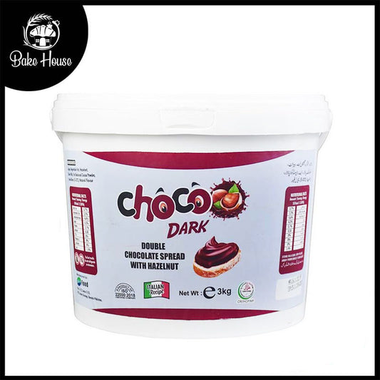 Milkyz Food Choco Dark Double Chocolate Spread With Hazelnut 3kg Bucket