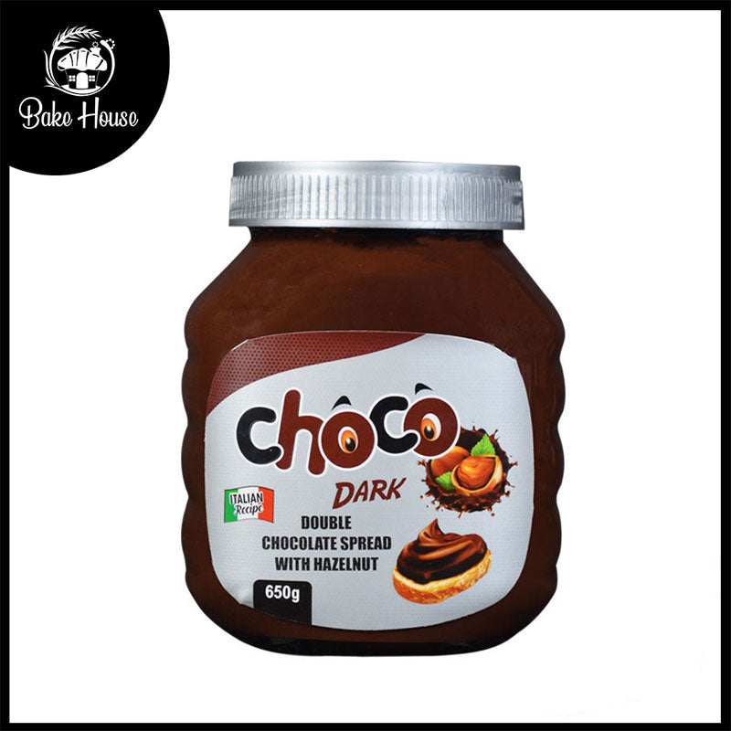 Milkyz Food Choco Dark Double Chocolate Spread With Hazelnut 650g Jar Bottle