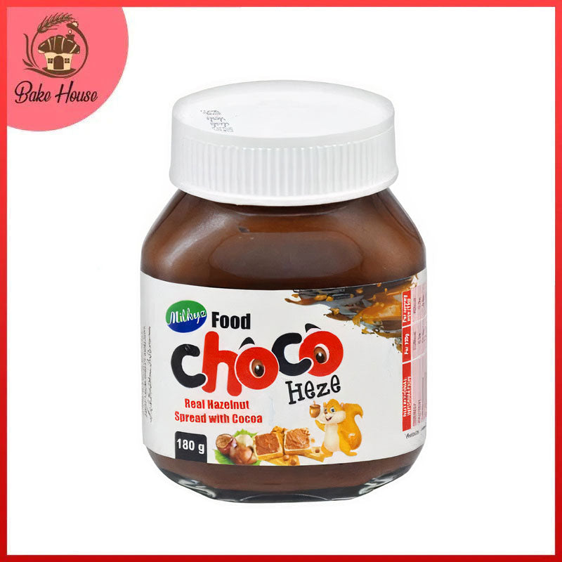Milkyz Food Choco Heze Real Hazelnut Spread With Cocoa 180g Jar