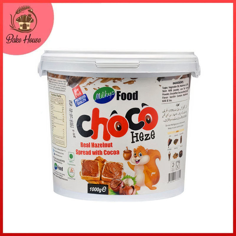 Milkyz Food Choco Heze Real Hazelnut Spread With Cocoa 1kg Bucket