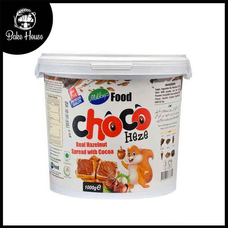 Milkyz Food Choco Heze Real Hazelnut Spread With Cocoa 1kg Bucket