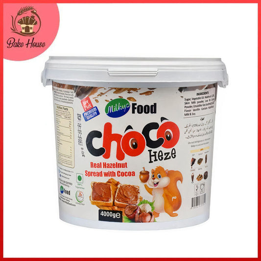 Milkyz Food Choco Heze Real Hazelnut Spread With Cocoa 4kg Bucket