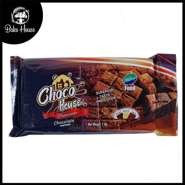 Milkyz Food Choco House Dark Chocolate Compound 1KG Slab