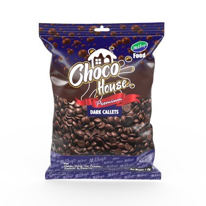 Milkyz Food Choco House Premium Dark Callets 1KG Pack