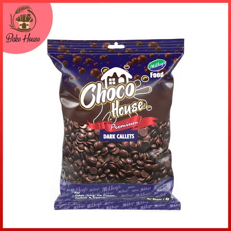 Milkyz Food Choco House Premium Dark Callets 1KG Pack