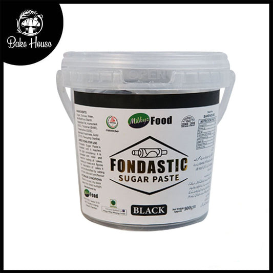 Milkyz Food Fondastic Black Fondant Sugar Paste 500gm